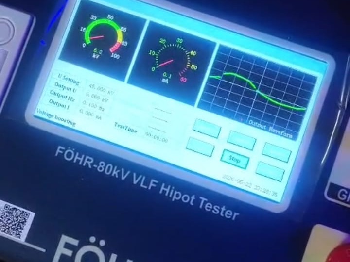 Equipo FÖHR de 80 kV para pruebas VLF